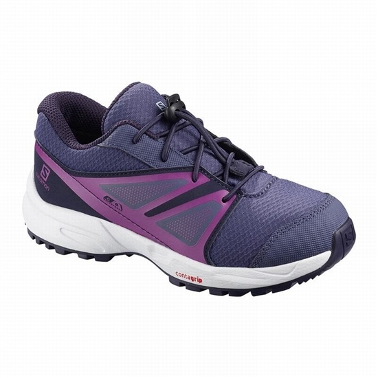 Blue Kids' Salomon SENSE CLIMASALOMON WATERPROOF Running Shoes | 516-UJBNXC