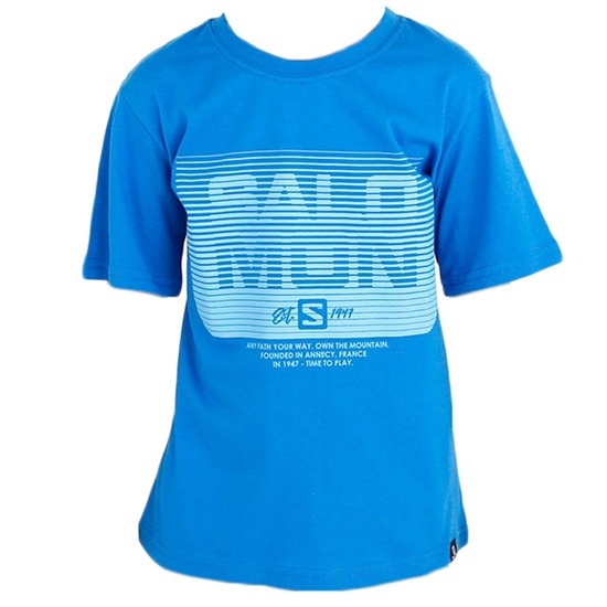 Blue Kids' Salomon TOMMY SS B T Shirts | 528-GWZMDH