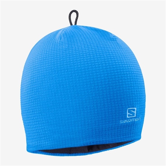Blue Men's Salomon RS WARM Beanie | 261-EJLYIZ