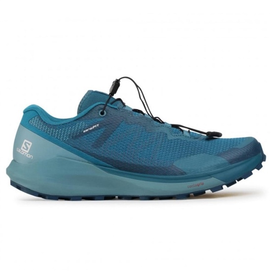 Blue Men's Salomon SENSE RIDE 3 Road Running Shoes | 793-LAZWTU