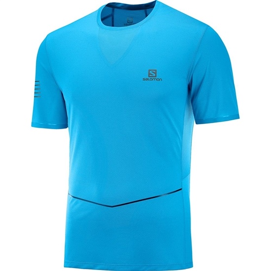 Blue Men's Salomon SENSE ULTRA M T Shirts | 984-RDYAST