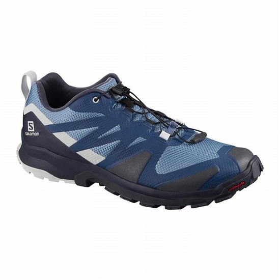 Blue Men's Salomon XA ROGG Hiking Shoes | 094-ZBQKON