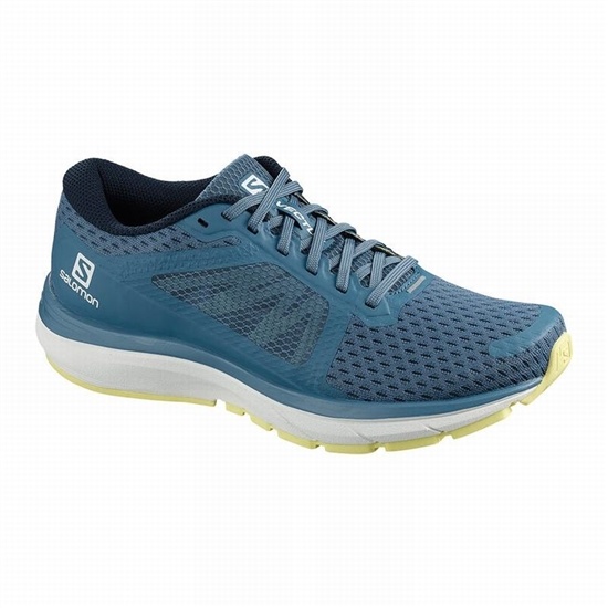 Blue / White Women's Salomon VECTUR Running Shoes | 540-JYMLPG
