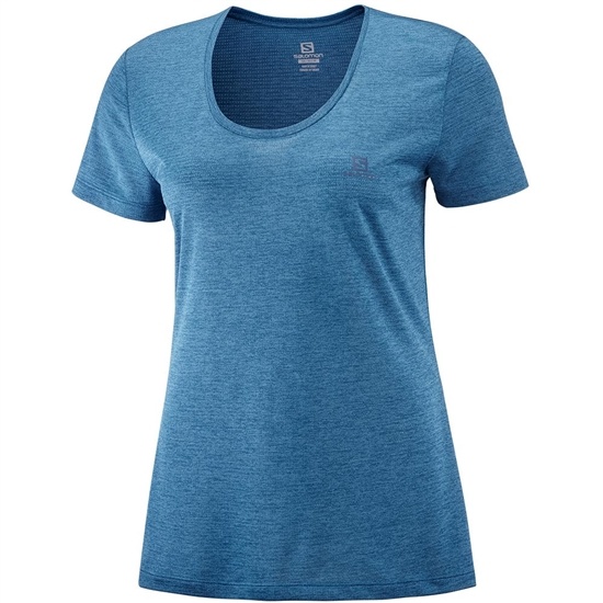 Blue Women's Salomon AGILE SS W T Shirts | 913-BQWTAK