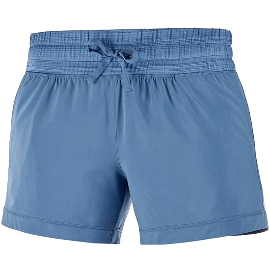 Blue Women's Salomon COMET W Shorts | 046-OYFLRK