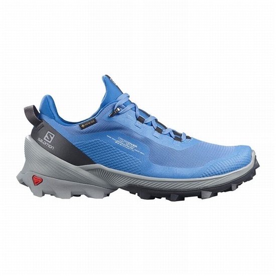 Blue Women's Salomon CROSS OVER GORE-TEX Hiking Shoes | 352-SWVQOC