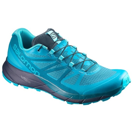 Blue Women's Salomon SENSE RIDE W Trail Running Shoes | 361-MZBYLD