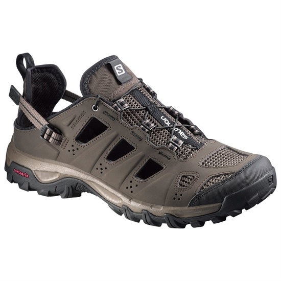 Brown Black Men's Salomon EVASION CABRIO Water Shoes | 350-QOFSMZ