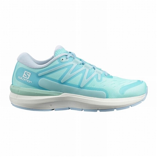 Brown Turquoise / White Women's Salomon SONIC 4 CONFIDENCE Road Running Shoes | 563-HBSREM