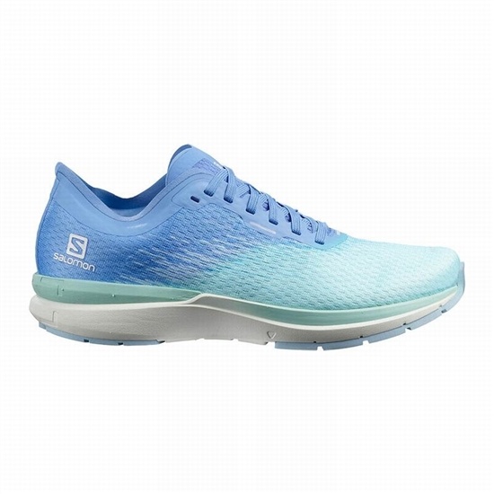 Brown Turquoise / White Women's Salomon SONIC 4 ACCELERATE Running Shoes | 753-TIBUSJ
