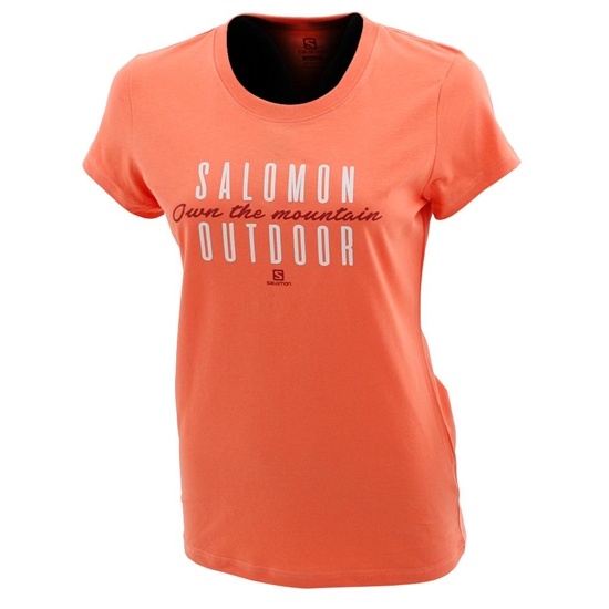 Coral Women's Salomon BEEN THERE SS W Short Sleeve T Shirts | 369-CLAPJO