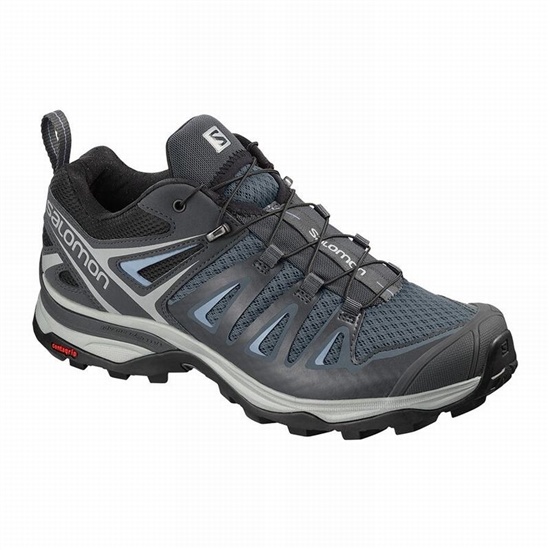 Dark Blue / Black Women's Salomon X ULTRA 3 Hiking Shoes | 576-XNJQVZ