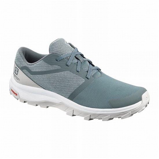 Dark Blue / White Men's Salomon OUTBOUND Hiking Shoes | 531-XKDTUY