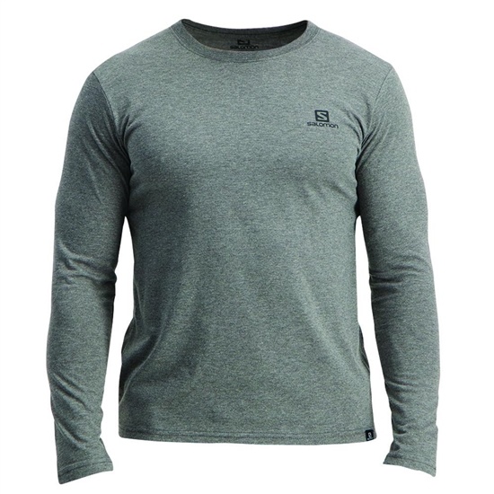 Dark Denim Men's Salomon MINIMAL LS M T Shirts | 507-PSIQDO