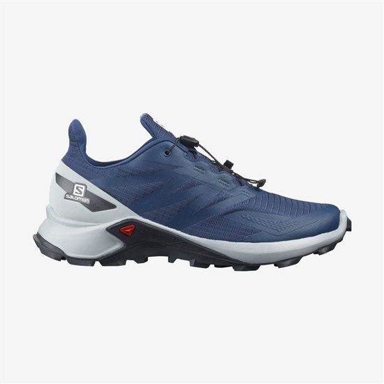 Dark Denim Men's Salomon SUPERCROSS BLAST Trail Running Shoes | 182-AQSFLD