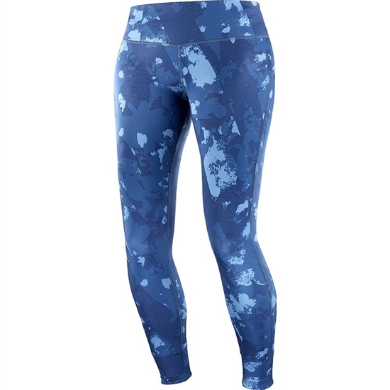 Dark Denim Women's Salomon COMET TECH LEG W Tights | 129-ACWGSE