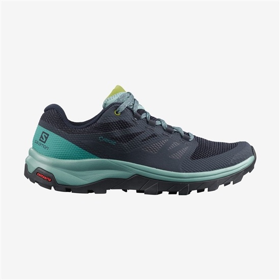 Dark Denim Women's Salomon OUTLINE GORE-TEX Hiking Shoes | 169-TKNQES