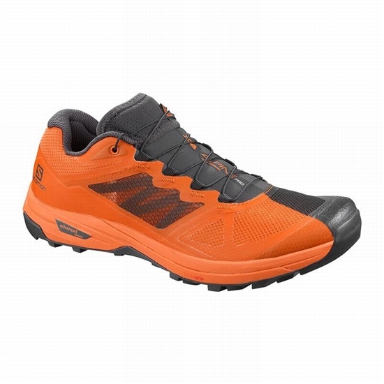 Dark Grey / Orange Men's Salomon X ALPINE /PRO Hiking Shoes | 640-DCWTOA
