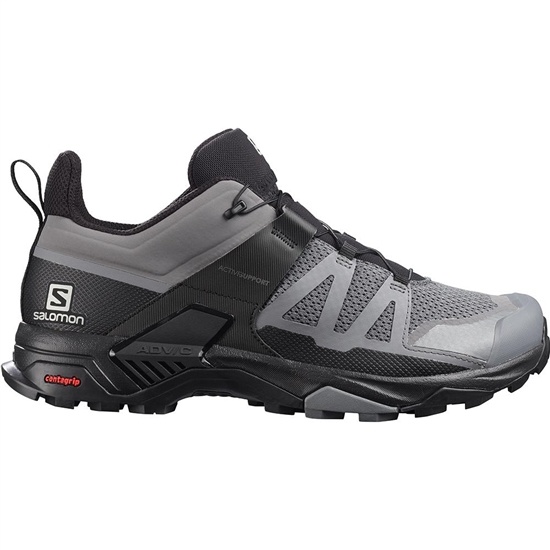 Gray Men's Salomon X ULTRA 4 Running Shoes | 134-QXCBRY
