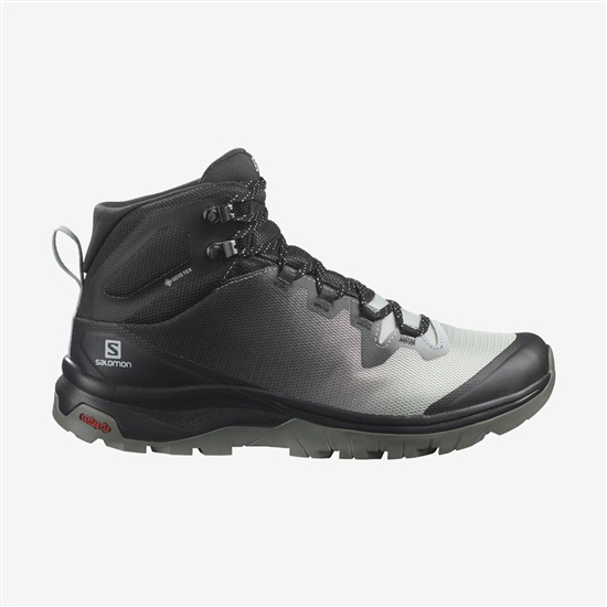 Gray Women's Salomon VAYA MID GTX Hiking Shoes | 345-HXILPC