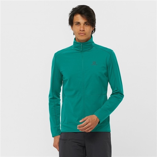 Green Men's Salomon ESSENTIAL LIGHTWARM Midlayers | 279-LTQOPM