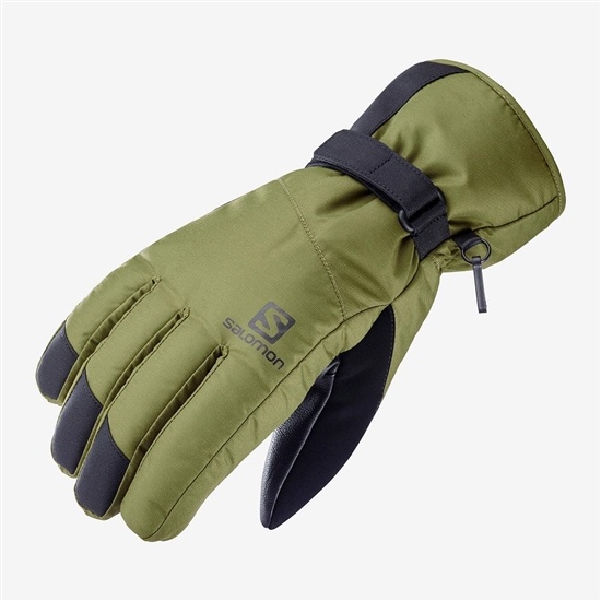 Green Men's Salomon FORCE DRY M Gloves | 416-OZAPEN