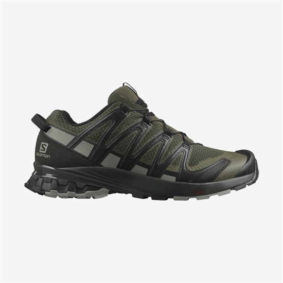 Green Men's Salomon XA PRO 3D V8 Trail Running Shoes | 493-ACMNLK
