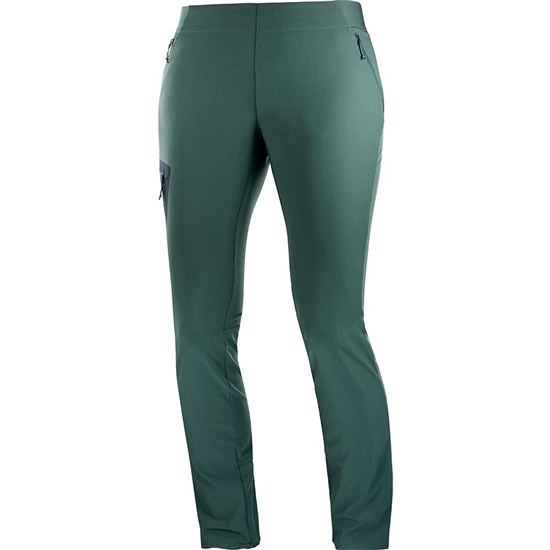 Green Women's Salomon WAYFARER ALPINE W Pants | 705-KFUVPZ