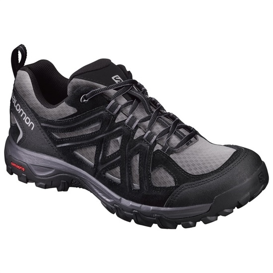 Grey / Black Men's Salomon EVASION 2 AERO Hiking Shoes | 193-FZUNGK