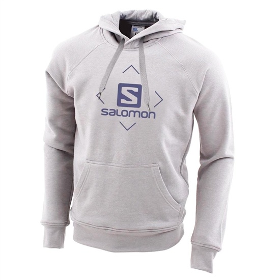 Grey Men's Salomon FLY AWAY M Sweatshirt | 903-IKTBYG