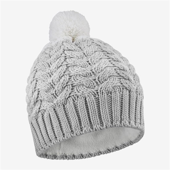Grey Men's Salomon POLY Beanie | 342-CAHRIG