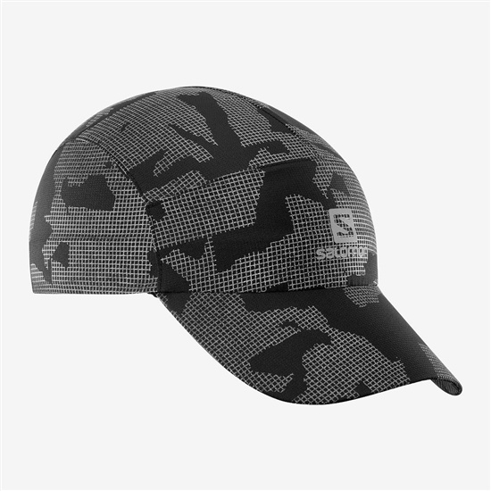 Grey Men's Salomon REFLECTIVE Caps | 096-FRUGBS