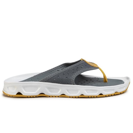 Grey Men's Salomon RX BREAK 4.0 Flip Flops | 260-QUVOGN