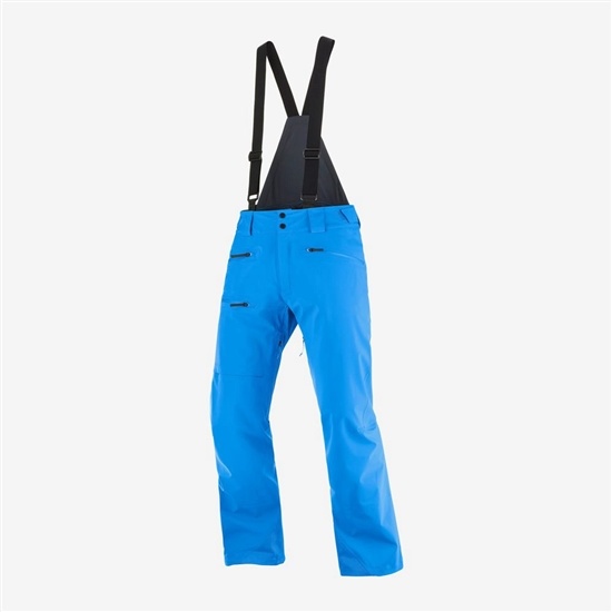 Indigo Bunting Men's Salomon OUTLAW 3L Ski Pants | 392-GBSTIA