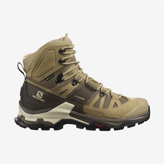 Khaki Men's Salomon QUEST 4 GORE-TEX Hiking Boots | 127-BGKIPX
