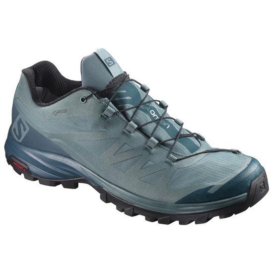 Light Blue Men's Salomon OUTPATH GTX Hiking Shoes | 695-UWHSQI
