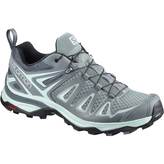 Light Turquoise / Black Women's Salomon X ULTRA 3 W Hiking Shoes | 491-KAOURB