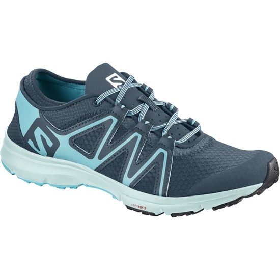 Light Turquoise / Navy Women's Salomon CROSSAMPHIBIAN SWIFT W Water Shoes | 287-CZTOJA