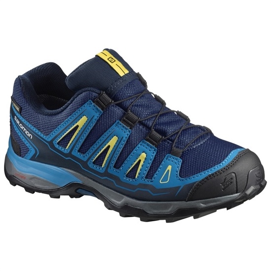 Navy / Black Kids' Salomon X-ULTRA GTX J Hiking Shoes | 873-WCGTHA