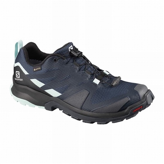 Navy / Black Women's Salomon XA ROGG GTX W Trail Running Shoes | 238-KPWXOL