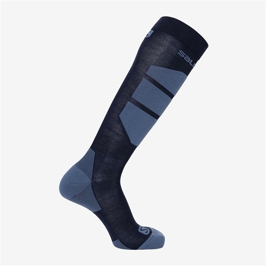 Navy Men's Salomon COMFORT Socks | 294-GIELCW