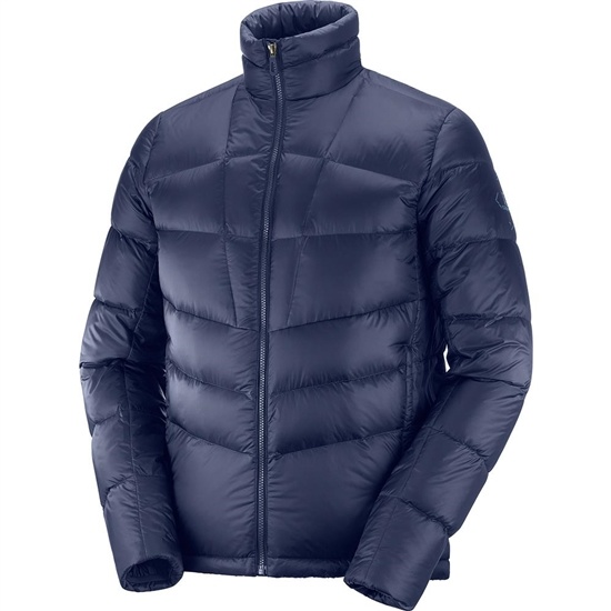 Navy Men's Salomon TRANSITION DOWN M Jackets | 341-QEZXFA