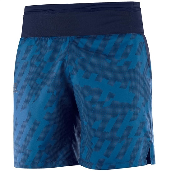 Navy Men's Salomon XA TRAINING M Shorts | 687-BSOTLJ