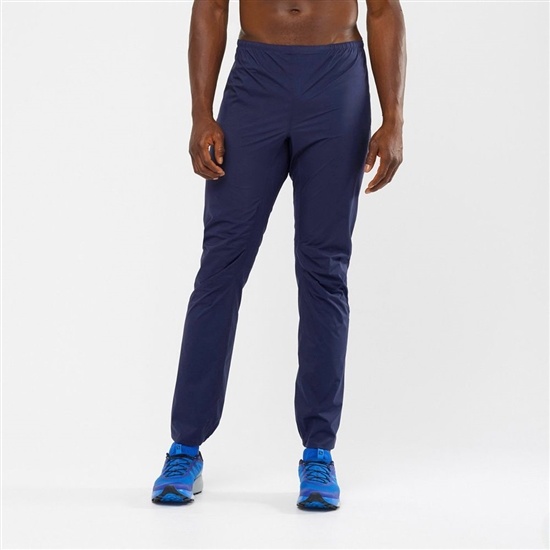 Navy Women's Salomon BONATTI WP UNISEX Pants | 140-SAJMNL