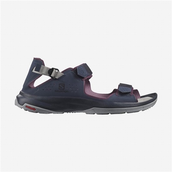 Navy Women's Salomon TECH FEEL Sandals | 530-VHCQDZ