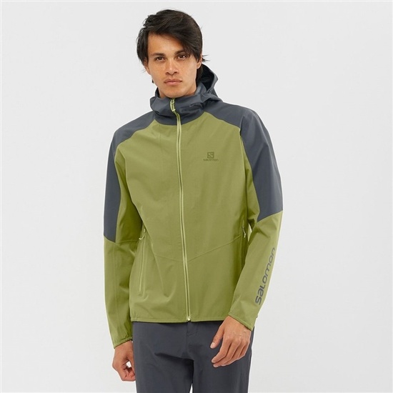 Olive Men's Salomon OUTLINE Jackets | 347-CLVEKT