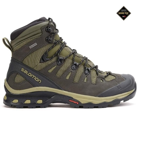 Olive Men's Salomon QUEST 4D 3 GORE-TEX Hiking Boots | 573-RCTMEA