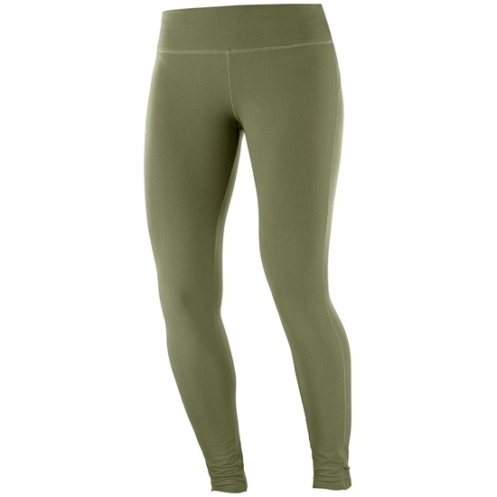 Olive Women's Salomon COMET WARM W Tights | 732-PLYZHC