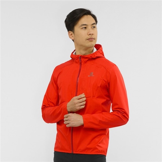 Orange Men's Salomon BONATTI 2.5L Waterproof Jackets | 451-BHJGPN