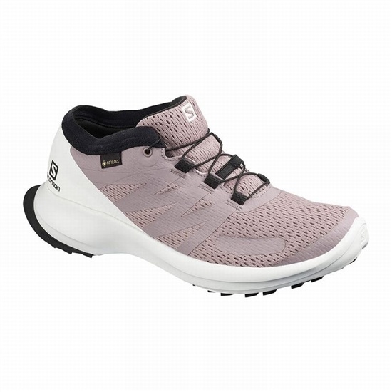 Pink Women's Salomon SENSE FLOW GTX W Trail Running Shoes | 518-UZFNMW